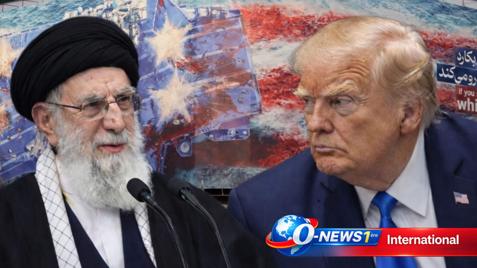 Téhéran défie Washington : une fresque choc contre les menaces de Trump