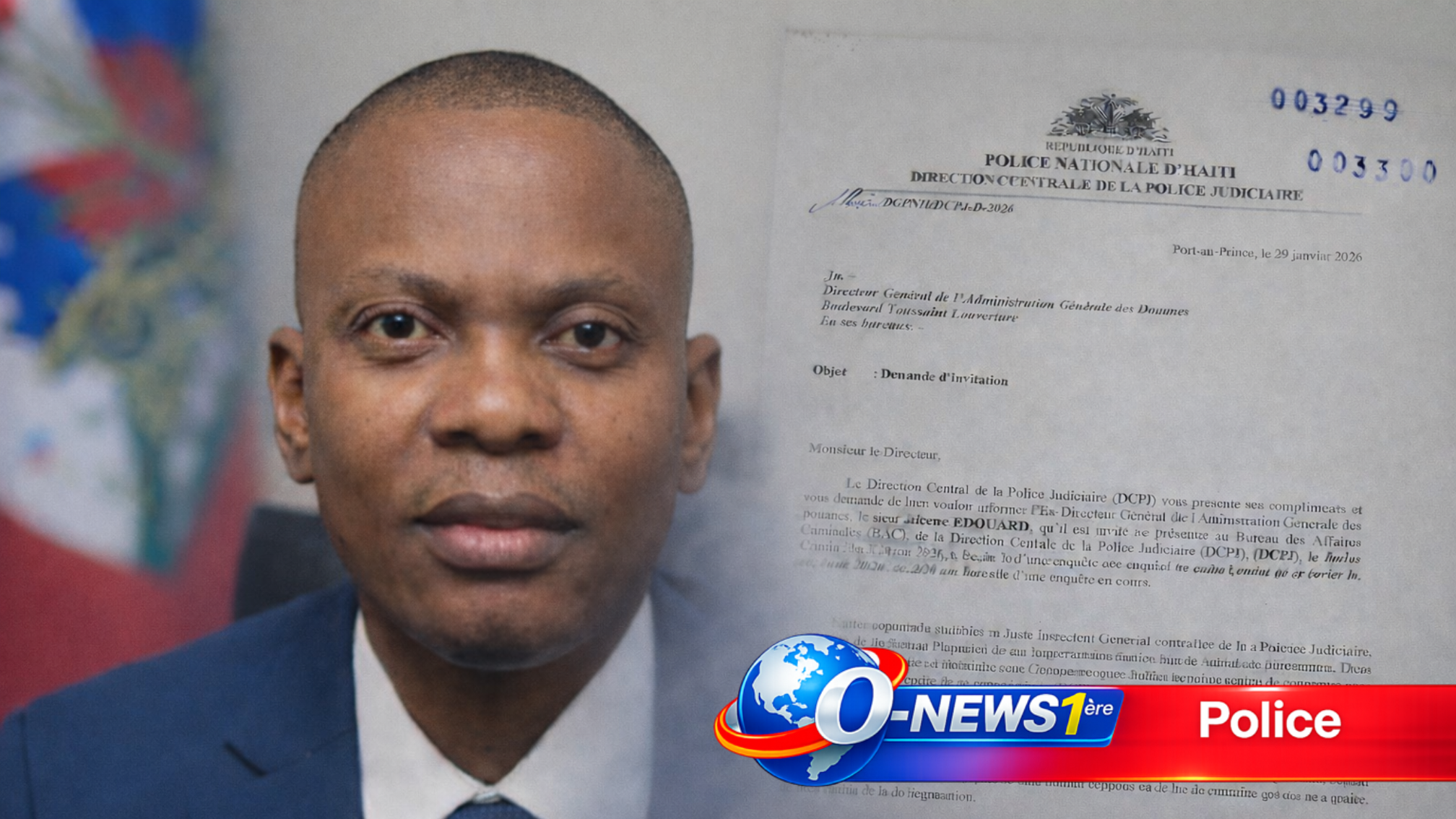 La DCPJ convoque Julcène Édouard, ex-directeur général des Douanes