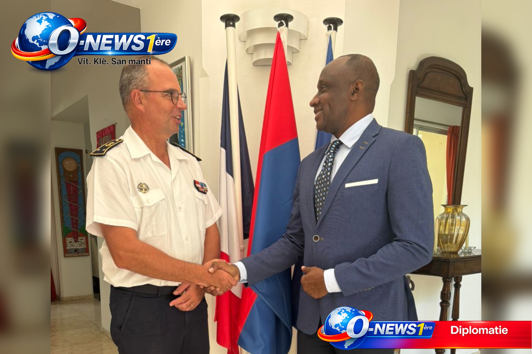 Soutien aux FAd’H : le nouveau ministre de la Défense rencontre le commandant des Forces armées aux Antilles