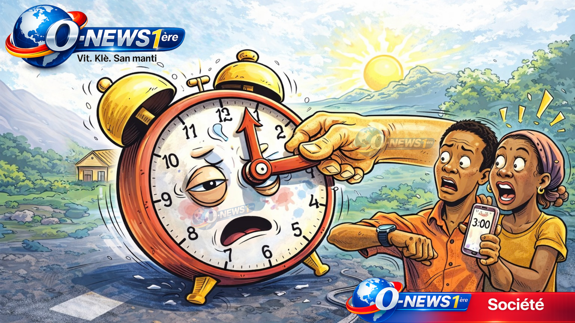 Changement d’heure en Haïti : les horloges avanceront de 60 minutes ce dimanche