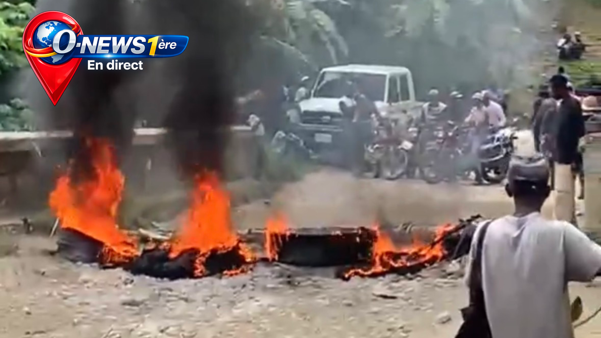 FLASH O-News 1ère — Dondon en ébullition : la RN3 coupée, la colère populaire explose dans le Nord