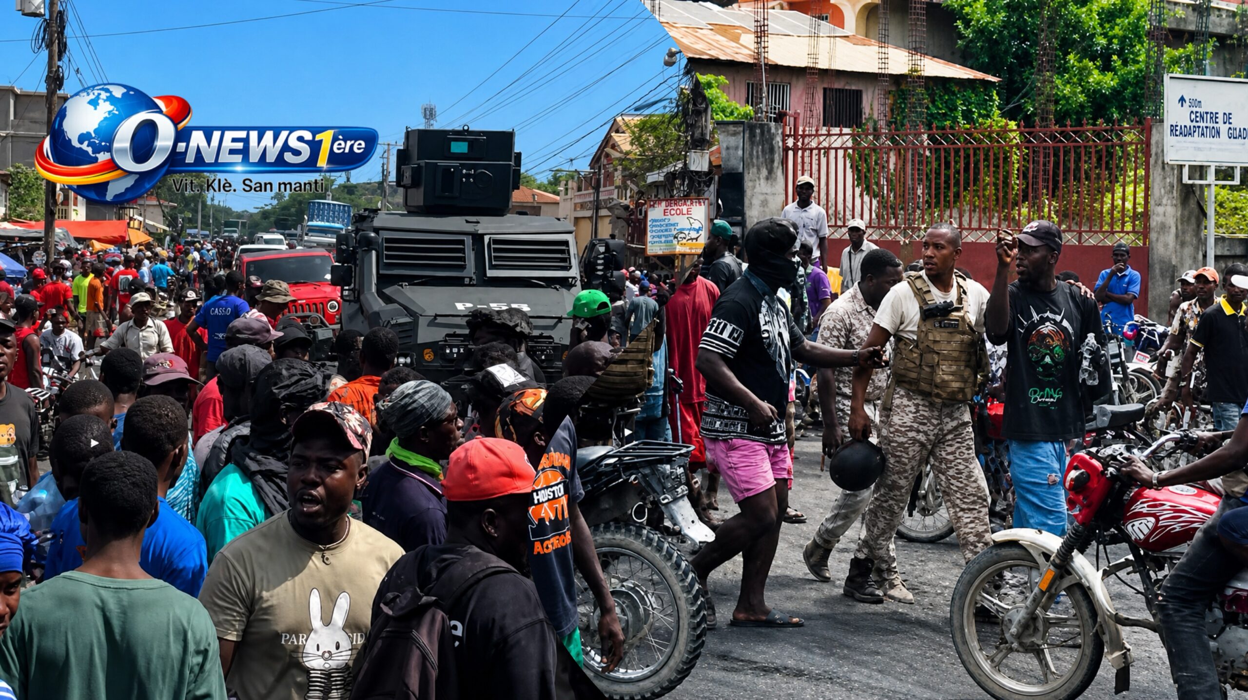 FLASH — O-News 1ère : face-à-face tendu à Cap-Haïtien, la colère populaire ne faiblit pas