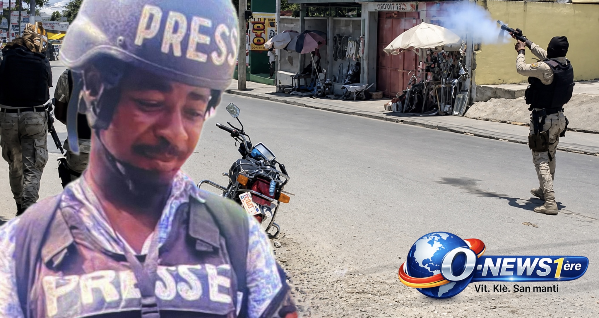 Port-au-Prince : gaz lacrymogènes, chaos et blessés — un journaliste atteint lors d’une mobilisation pour rouvrir l’aéroport