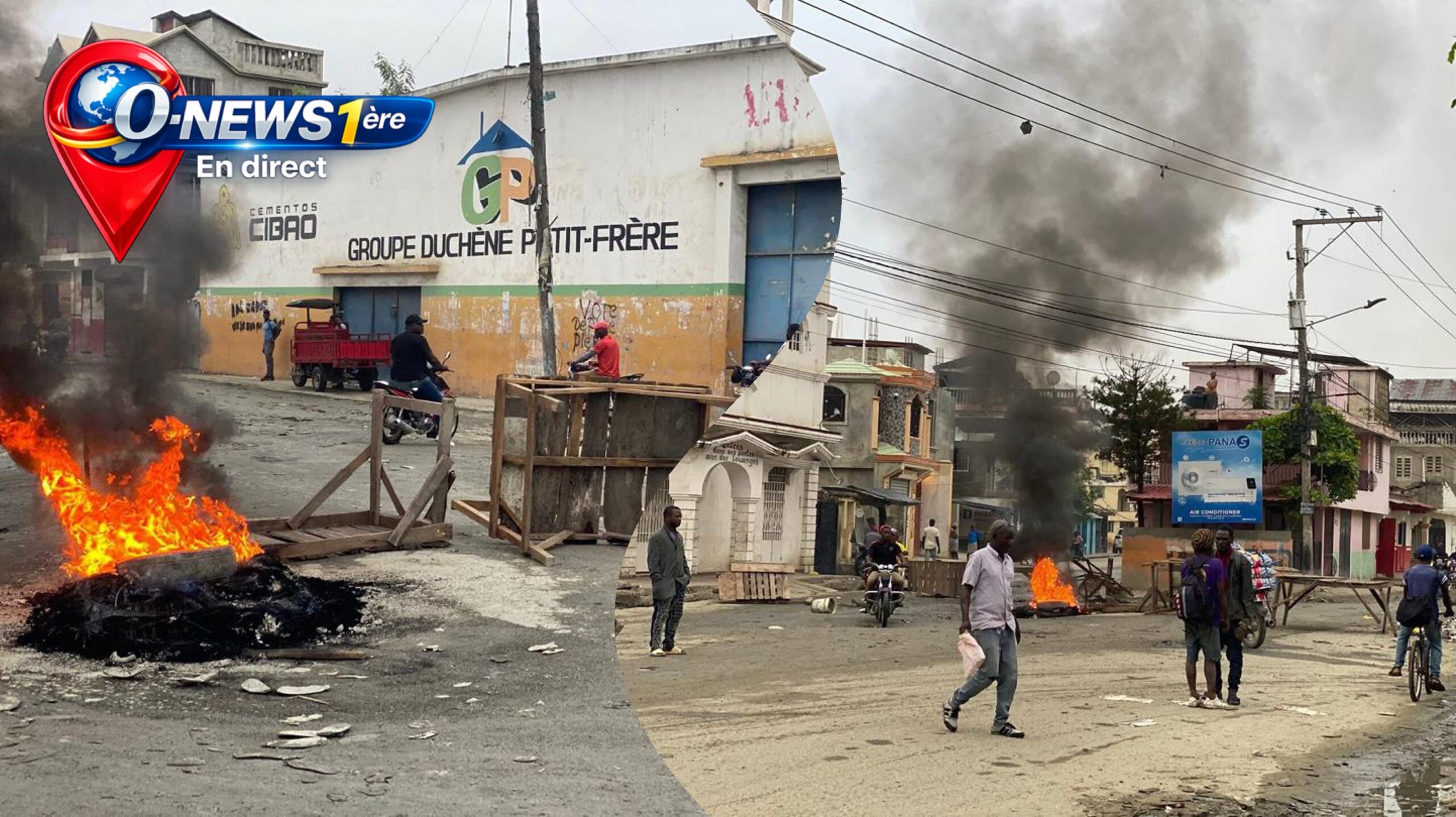 Ouanaminthe sous tension : barricades en feu, tirs sporadiques — la colère éclate contre le pouvoir de facto
