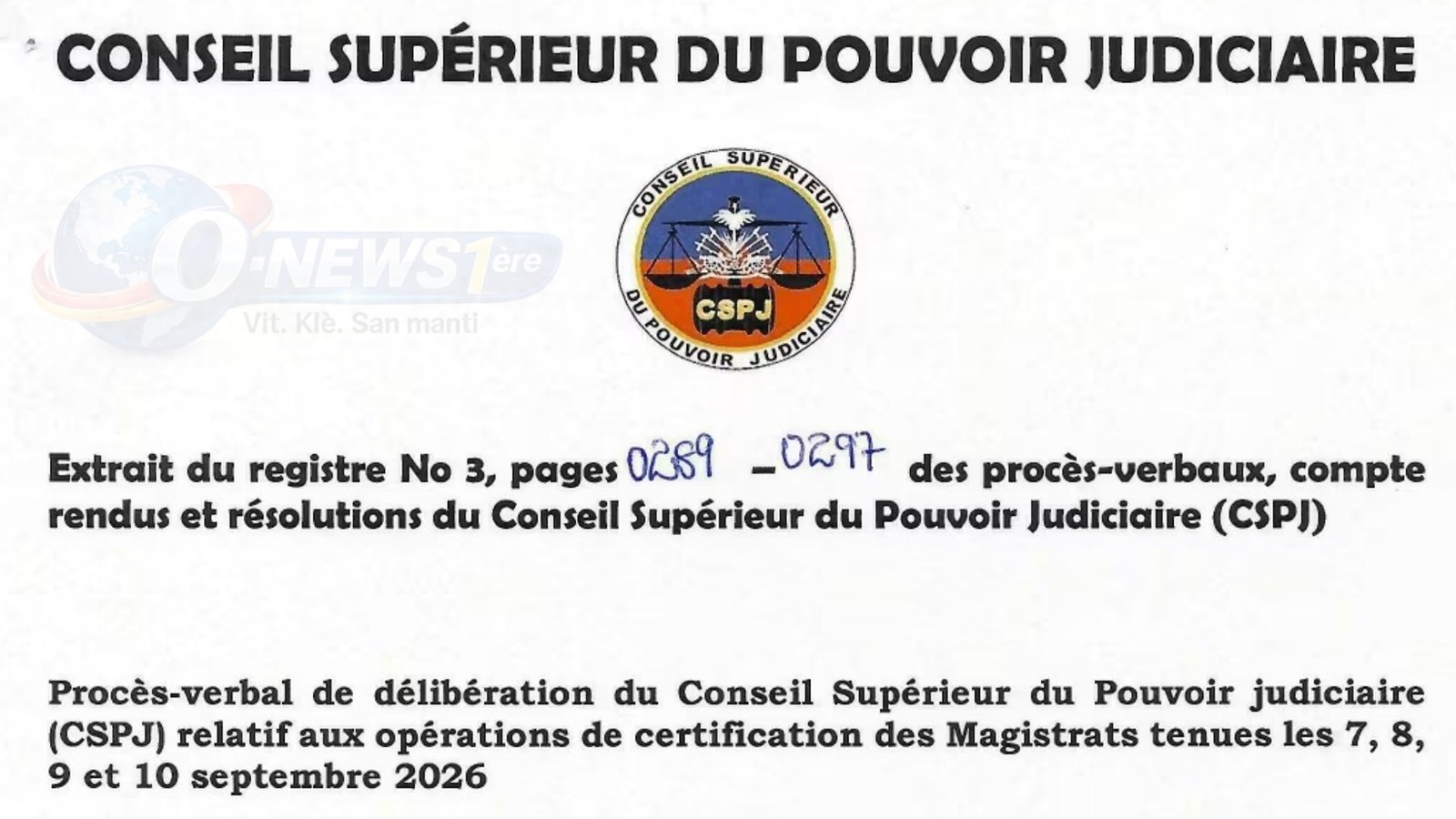 Justice : 119 magistrats certifiés, le CSPJ refuse 17 certifications